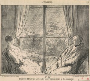 Efter at have haft ... ideen om at gå ... af Honoré Daumier
