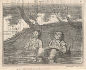 At have ... fundet en måde at tilbringe sommeren behageligt på af Honoré Daumier