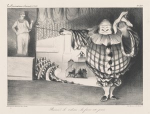 Sænk gardinet, farsen er slut af Honoré Daumier
