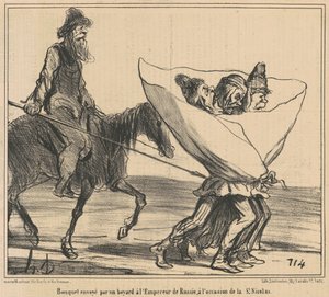 Buket sendt ... Til kejseren af ​​Rusland ... af Honoré Daumier