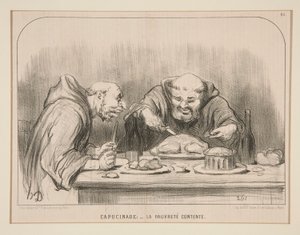 Capucinade: - Tilfreds fattigdom, #88 af Actualites af Honoré Daumier