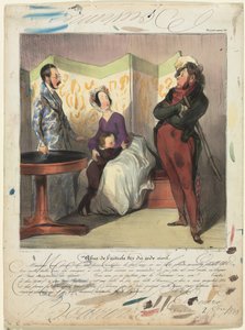 Caricaturana (plade 50): Overtrædelse af civillovens artikel 24 af Honoré Daumier