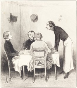 restaurant gulerod af Honoré Daumier