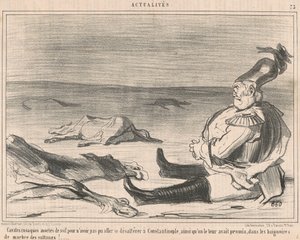 Kosakryttere, der døde af tørst... af Honoré Daumier