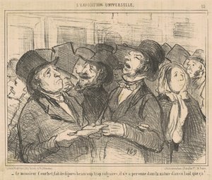 Denne Monsieur Courbet, gør figurer ... vulgære ... af Honoré Daumier