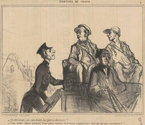 Disse herrer har ... spil at erklære? ... af Honoré Daumier