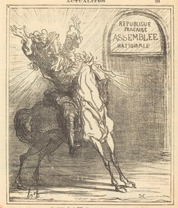 Denne stakkels Ludvig XIV tror ikke sine øjne af Honoré Daumier