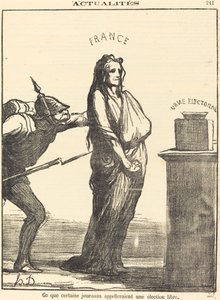 Hvad nogle aviser ville kalde... af Honoré Daumier