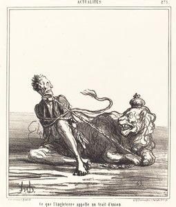 Hvad England kalder en bindestreg af Honoré Daumier