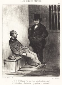 Det der generer mig er... tolv flyvninger!... af Honoré Daumier