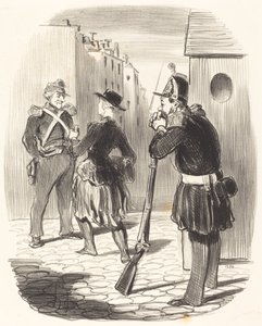 Den forbandede Pigochard... af Honoré Daumier