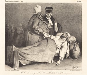 Denne, vi kan sætte ham fri! (Denne kan vi sætte fri! Han er ikke længere farlig!) af Honoré Daumier
