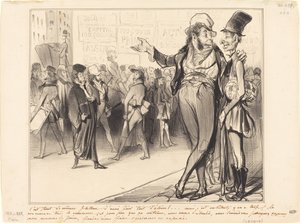 Det er lige så smigrende at have fået så mange studerende!... af Honoré Daumier