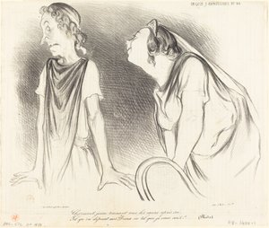 Charmerende... trækker alle hjerter efter dig... af Honoré Daumier