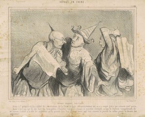 Kinesisk chattepolitik af Honoré Daumier