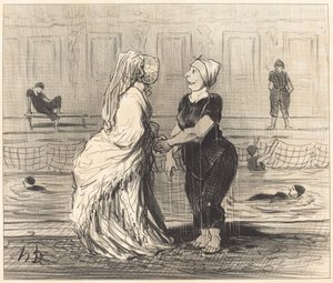 Kære baronesse, jeg lykønsker dig... af Honoré Daumier