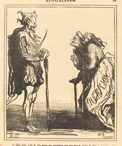 Kære dame, før du giver os... af Honoré Daumier