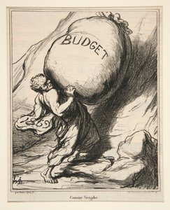 Ligesom Sisyphus, fra Actualites af Honoré Daumier