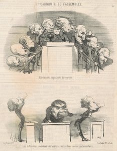 Stor afstemningsceremoni af Honoré Daumier