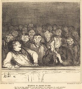 Dramaets tilbagegang i 1866 af Honoré Daumier