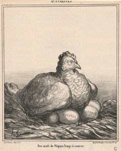 Langt rugende påskeæg af Honoré Daumier