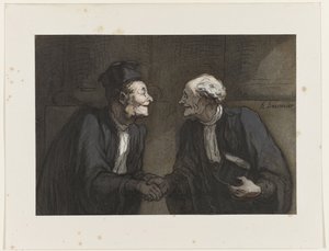 To advokater: håndtrykket To advokater: håndtrykket. af Honoré Daumier