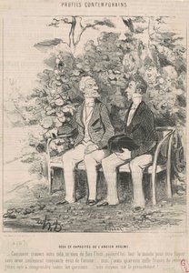 To tidligere kapaciteter i det gamle regime af Honoré Daumier
