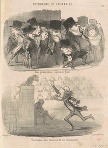 To fænomener, gratis show... af Honoré Daumier