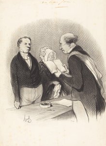 Foran borgmesteren af Honoré Daumier