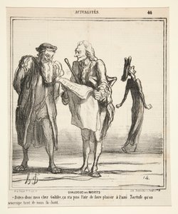 Dialog om de døde - Sig det, min kære Galilæa af Honoré Daumier
