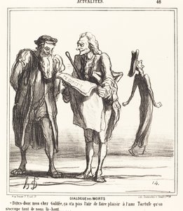 De dødes dialog af Honoré Daumier