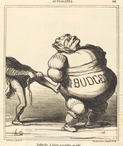 Svært at få til at se slank ud af Honoré Daumier