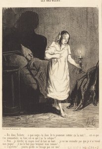 Sig, Bichette... hvad tænker du på... af Honoré Daumier