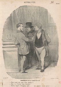 Diskussion af grundloven af Honoré Daumier