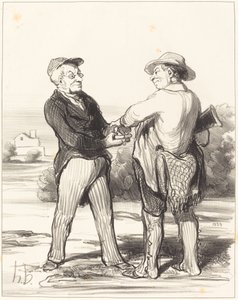 Sig, præsident, umuligt at fange en hare... af Honoré Daumier