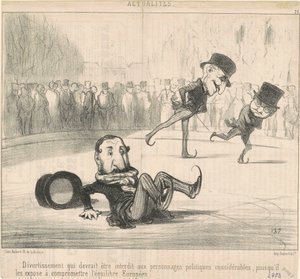 Underholdning der burde forbydes... af Honoré Daumier