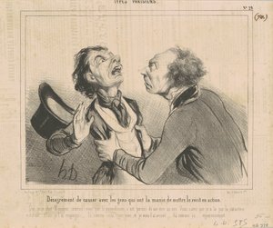 Ubehag ved at chatte med folk... af Honoré Daumier