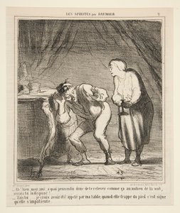 Hej! Nå, min ven, hvad synes du om at stå sådan op? af Honoré Daumier