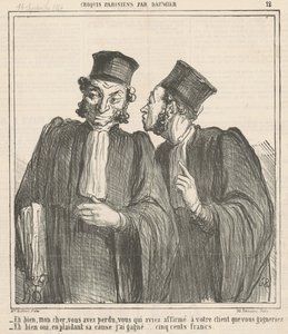 Nå, min kære, du tabte... af Honoré Daumier