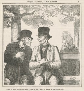 Hun er stadig meget god, denne dame... af Honoré Daumier