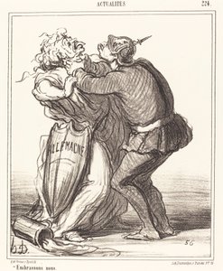 Lad os kysse af Honoré Daumier