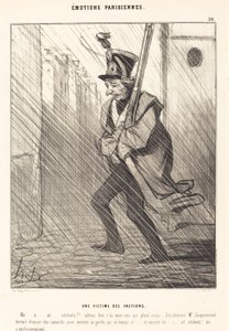 Parisiske følelser: Et offer for fraktioner af Honoré Daumier