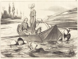 I fuldt vand af Honoré Daumier
