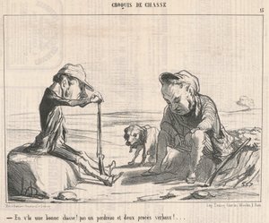Her er en god jagt! ... af Honoré Daumier