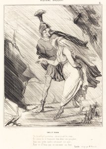 Aeneas og Dido af Honoré Daumier