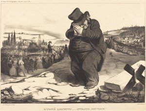 For fanden Lafayette!... Fang min gamle mand! af Honoré Daumier