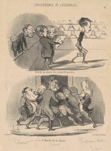Indtræden i klasse af den unge Estancelin af Honoré Daumier