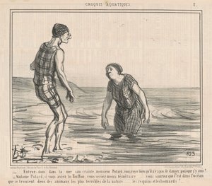 Gå ind i havet uden frygt... af Honoré Daumier