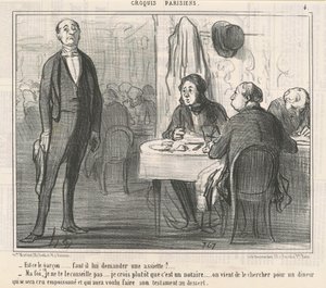 Er det drengen? af Honoré Daumier