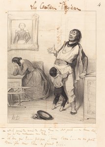 Er det tilladt at vende tilbage... i sådan en tilstand... af Honoré Daumier
